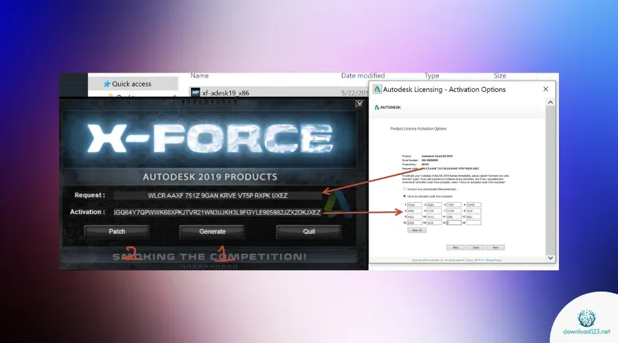 AutoCAD 2019 activation code generation