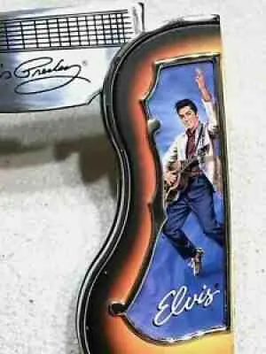 Franklin Mint Elvis Presley guitar folding collector knife inspired by rock and roll memorabilia