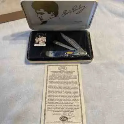 Elvis Presley commemorative knife celebrating the King of Rock and Roll legacy