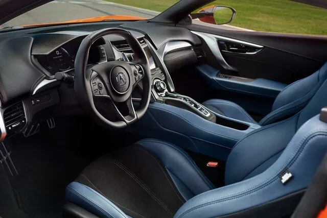 Acura NSX 2024 Indigo Blue interior