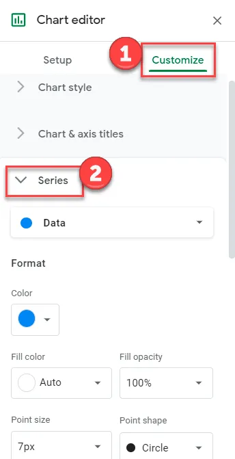 Add Trendline to Q Q Graph in Google Sheets