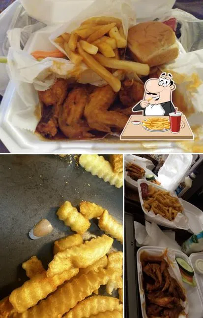 Crispy golden french fries served at B J's Buffalo Style Hot Wings in Memphis