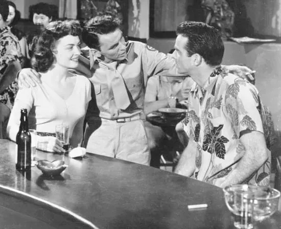 Frank Sinatra with Donna Reed and Montgomery Clift in From Here to Eternity