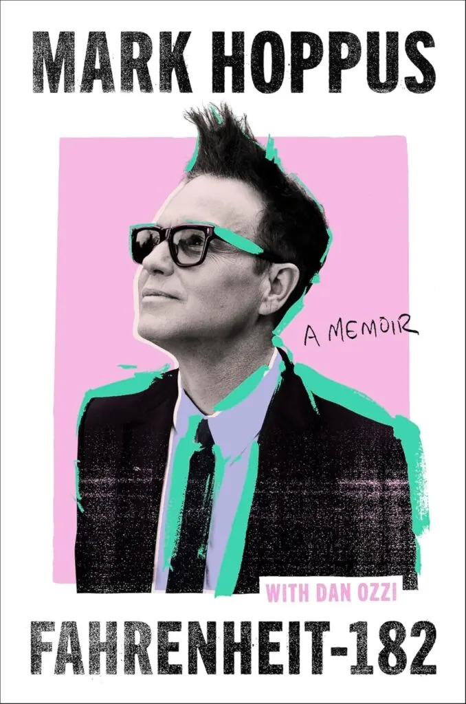 Mark Hoppus’s memoir cover, featuring a candid portrait of the musician