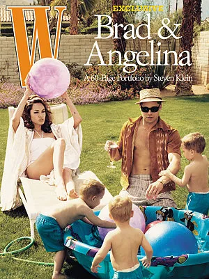 Brad Pitt and Angelina Jolie featured in a controversial magazine photoshoot