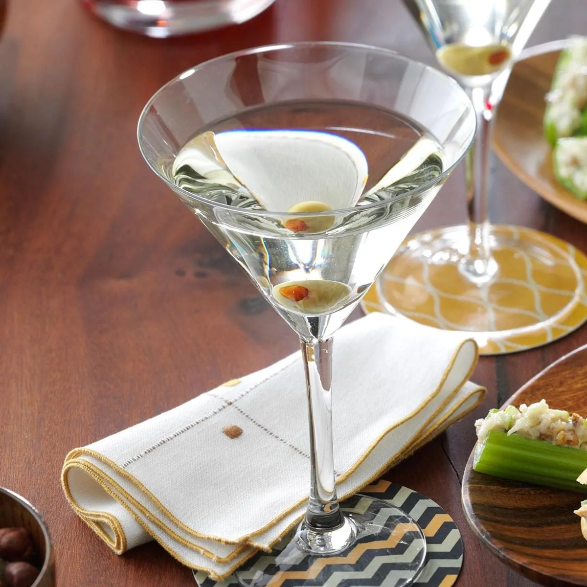 Classic martini in a cocktail glass