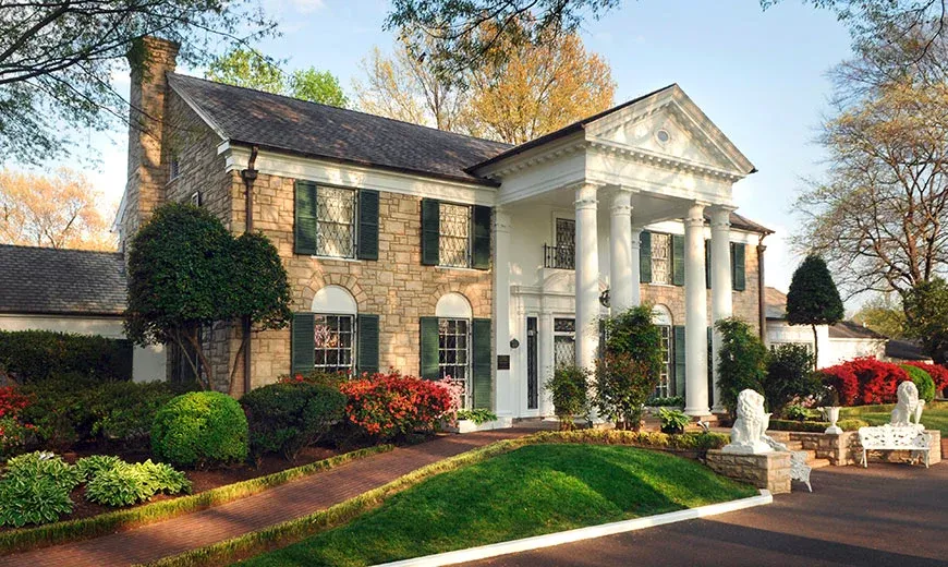 Graceland mansion exterior with historic architecture