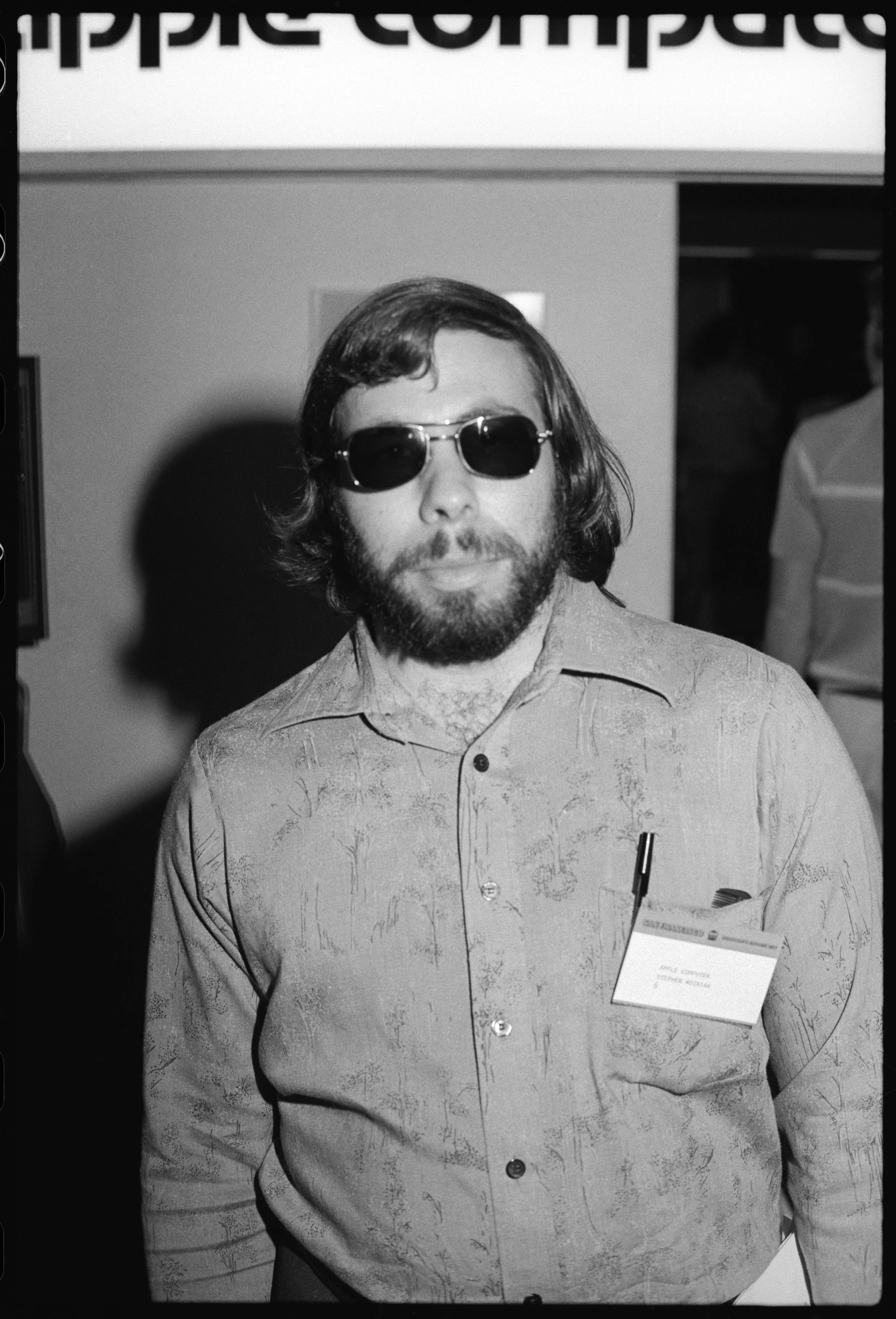 Portrait of Apple co-founder and engineer Steve Wozniak
