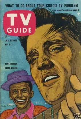 TV Guide listing for the Frank Sinatra Timex Special featuring Elvis Presley in 1960