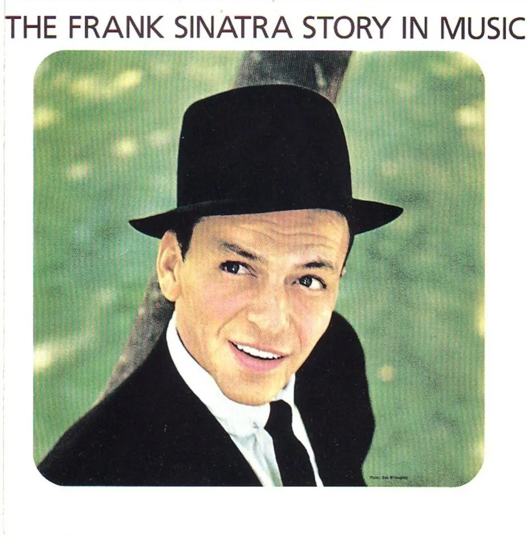 Frank Sinatra Story in Music album cover featuring recordings from 1944 to 1946