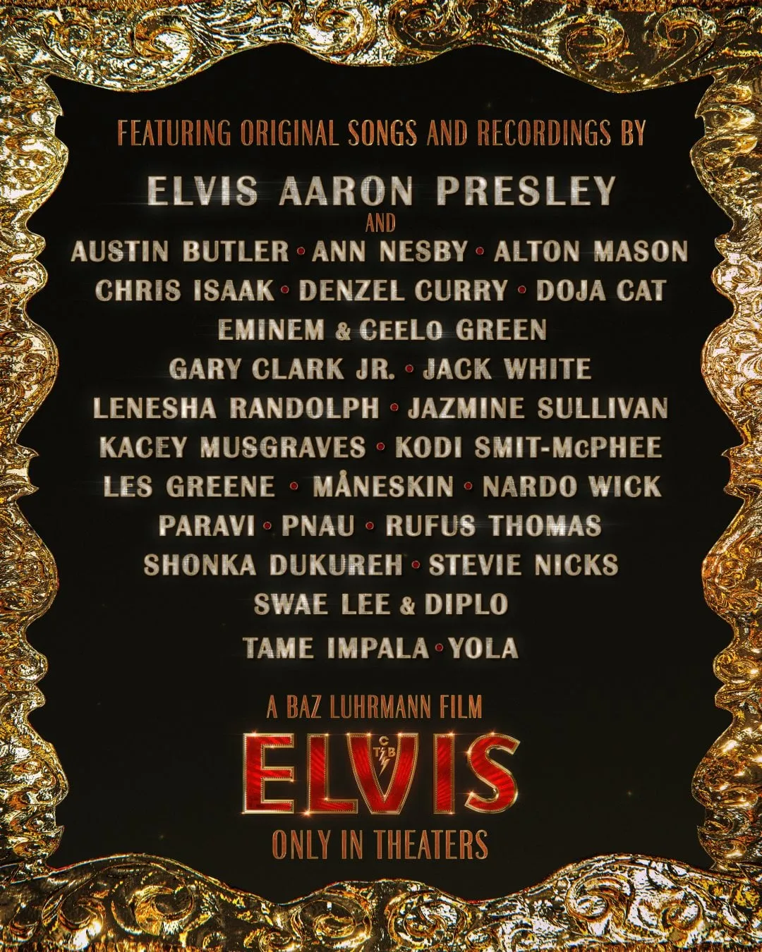 Modern reinterpretation of Elvis Presley music through contemporary soundtrack collaborations