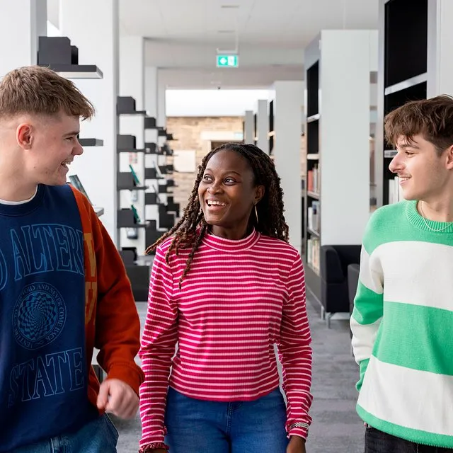 Students visiting a cultural venue in Plymouth during a university study experience