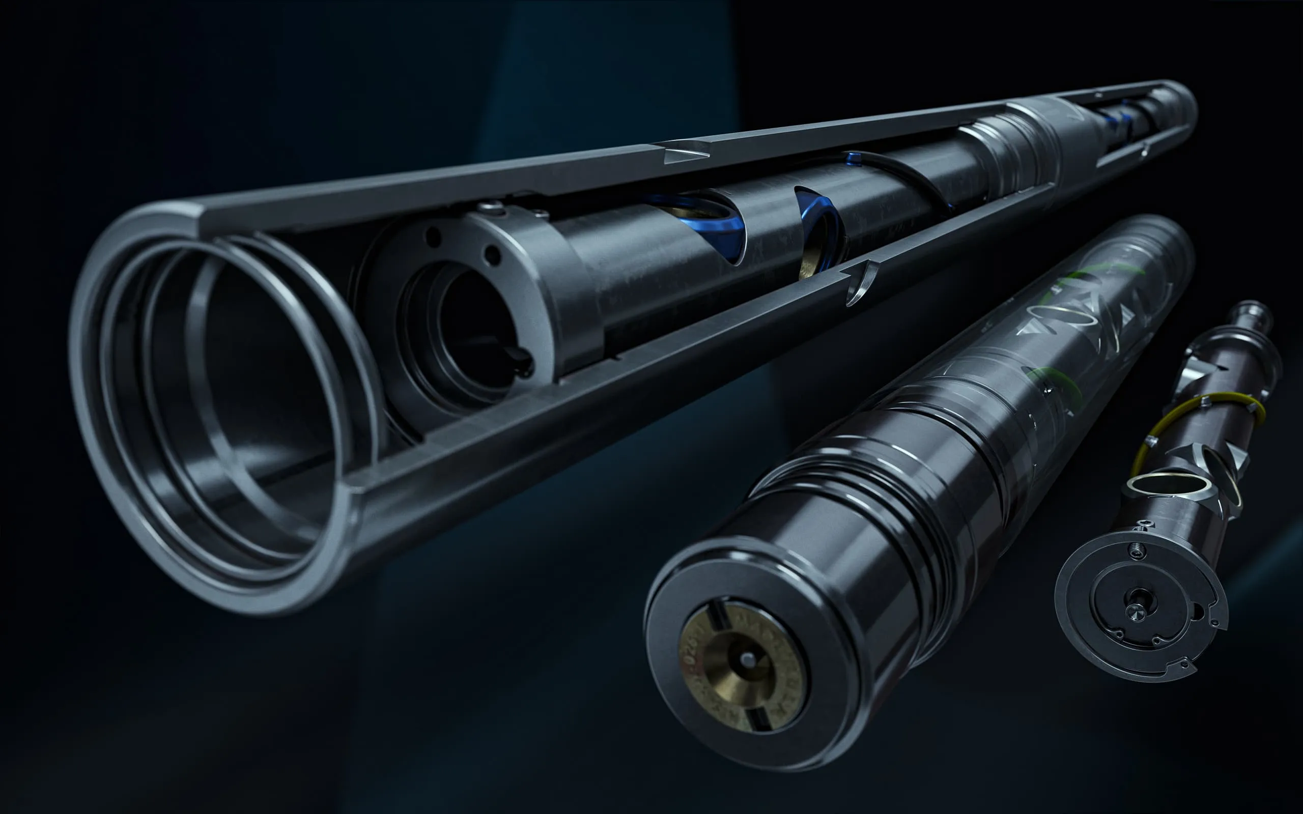 3D render of perforating tools