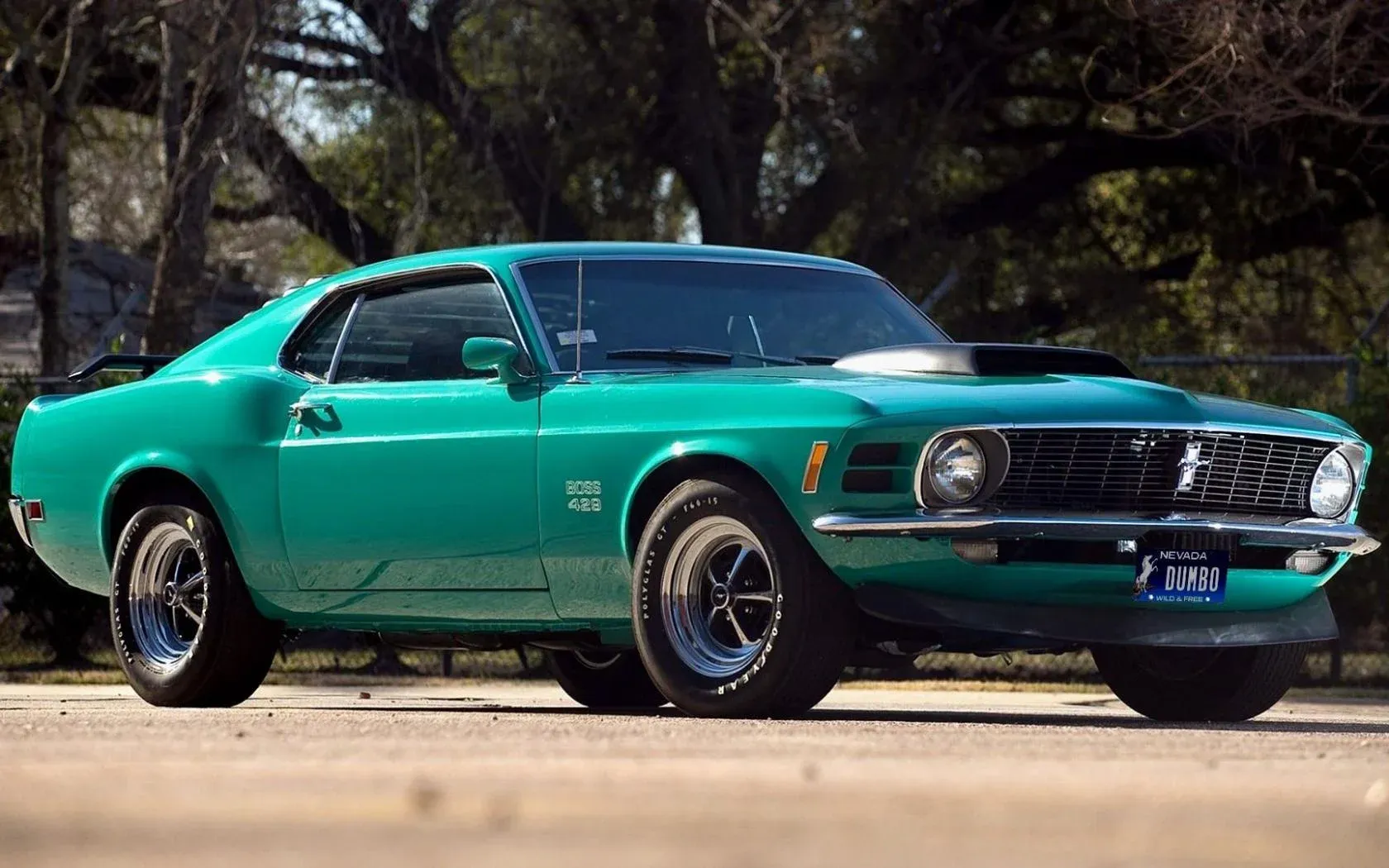 The 1970 Boss 429 with its functional hood scoop and Magnum 500 wheels