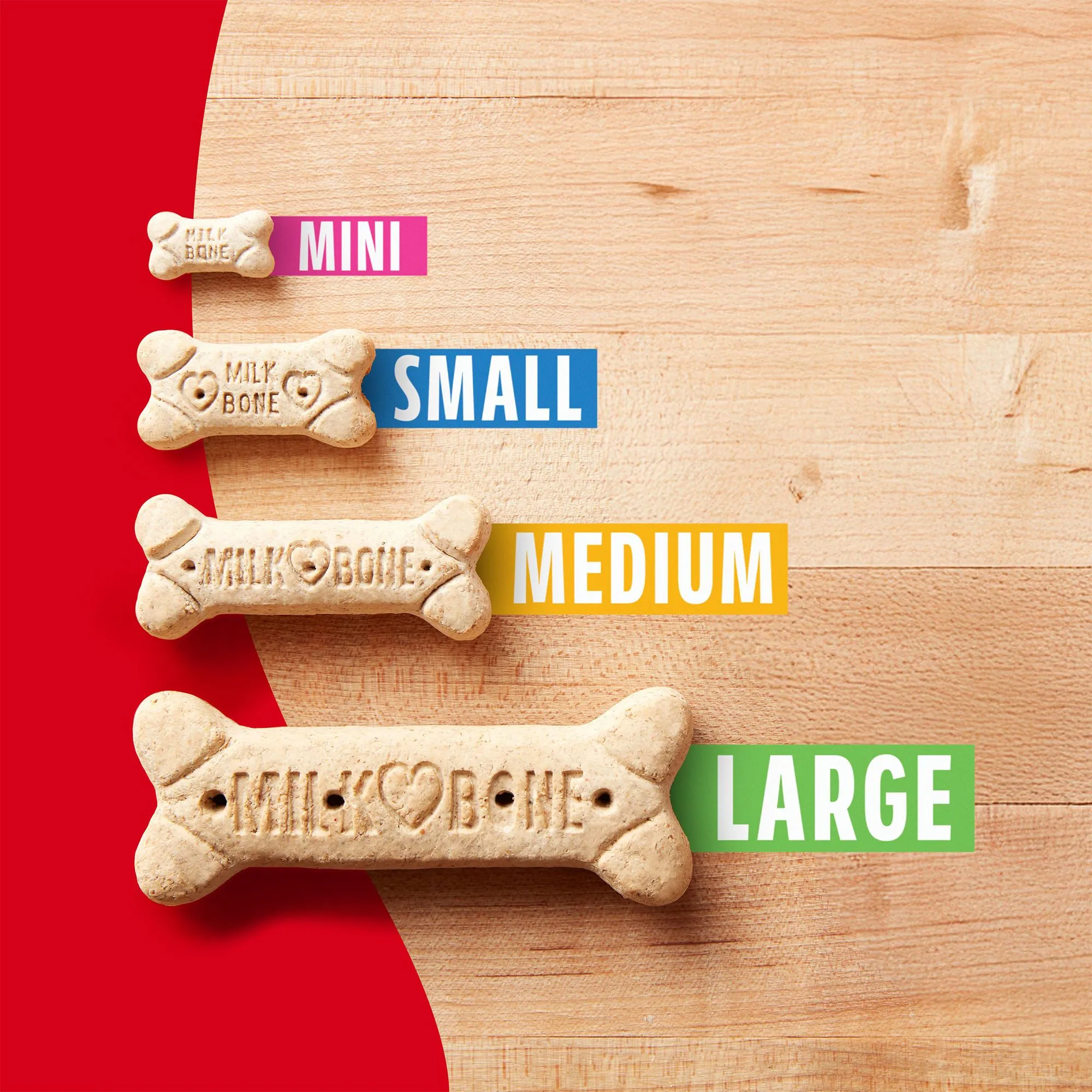 Milk-Bone Original dog biscuits in a box showing the convenient packaging