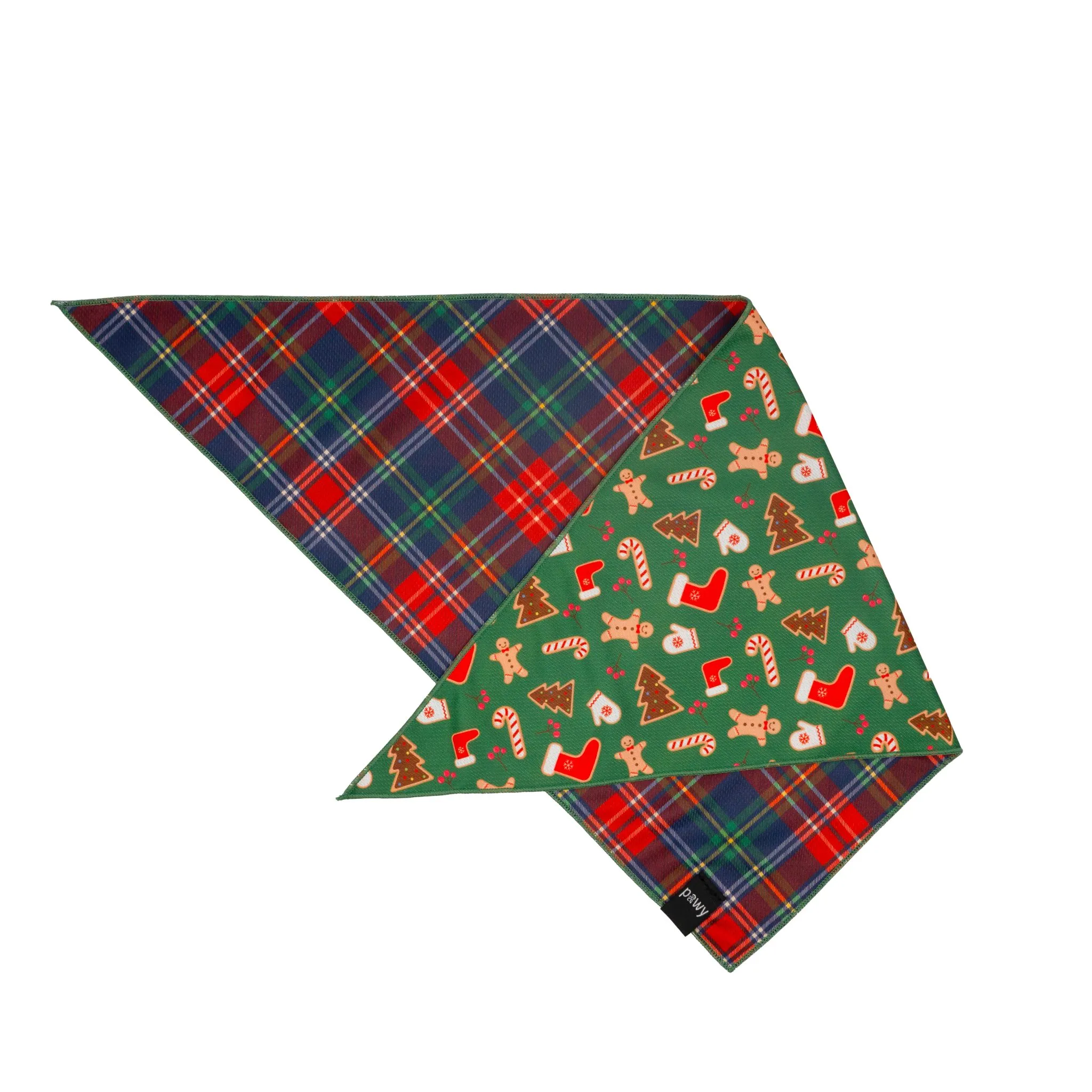 Pawy Dog Bandana in Holly Jollly