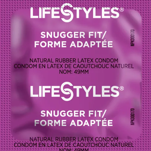 LifeStyles Snugger Fit condoms designed for users seeking a closer and more secure fit