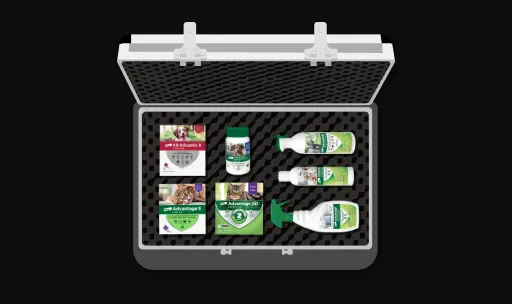 A briefcase of Advantage Family product line