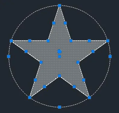 All star objects selected in AutoCAD before block creation