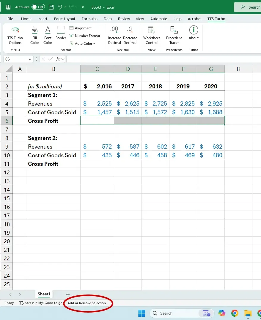Enabling Add to Selection mode