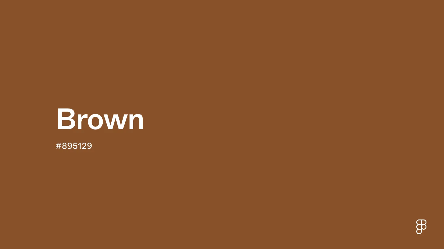 Rich brown tone representing earthy design and natural materials