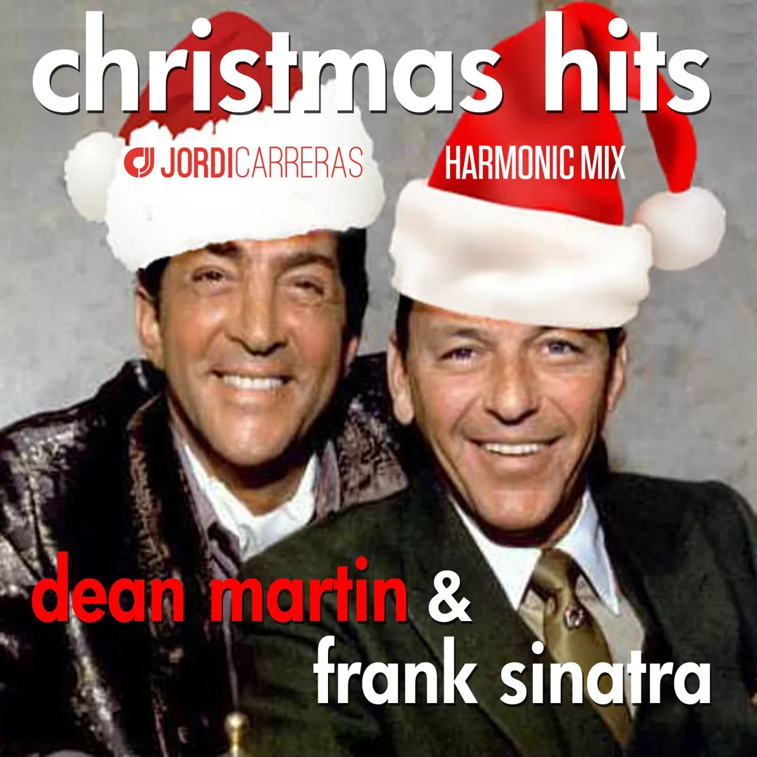 Dean Martin and Frank Sinatra inspired Christmas harmony collection cover artwork