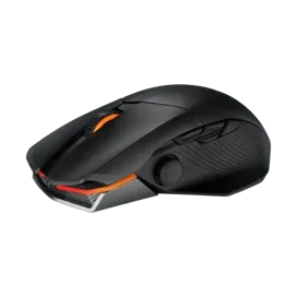 ASUS ROG Chakram X gaming mouse with hot-swappable switches and side joystick