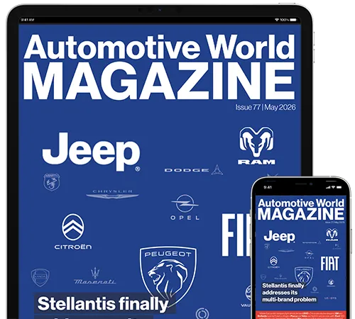 Automotive World Magazine May 2026 cover featuring industry trends