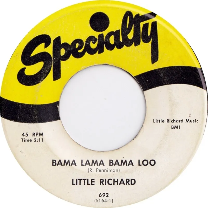Bama Lama Bama Loo single sleeve — Little Richard's 1964 comeback hit after returning to Specialty Records