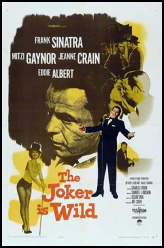 Movie poster for The Joker Is Wild, the 1957 film starring Frank Sinatra