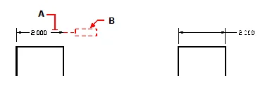 Select the dimension to be moved and choose the new text position