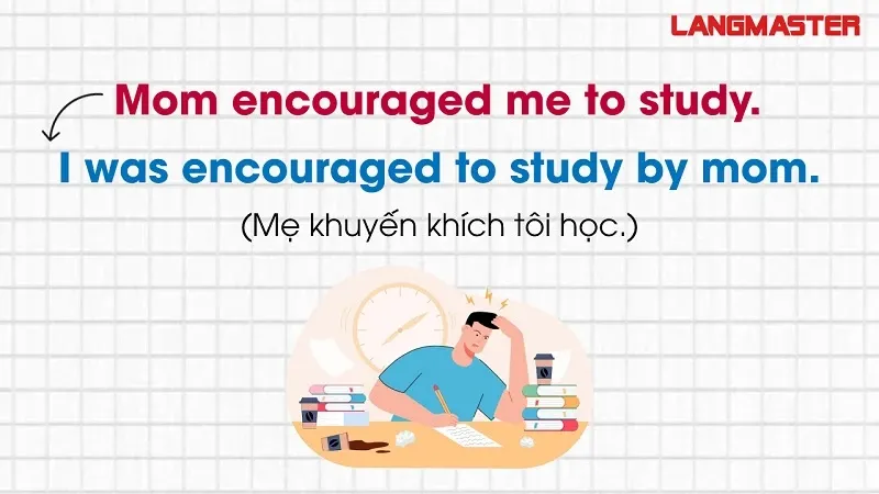 Passive structure with "encourage" in English