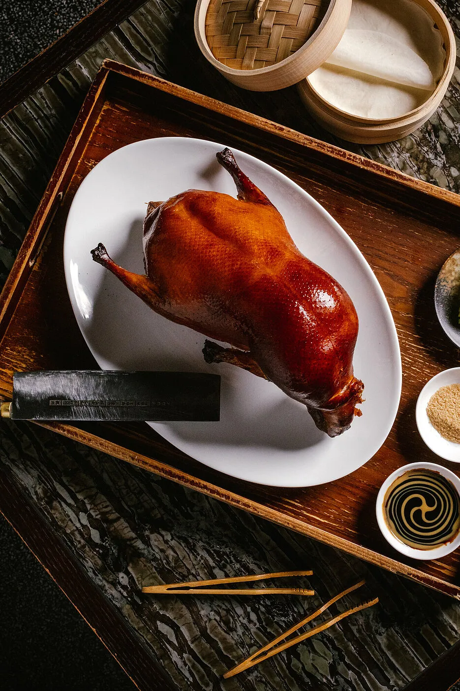 42-day Applewood roasted Peking Duck, regarded as the best in Hong Kong