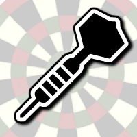 Darts score tracking interface showing live checkout calculations during a match