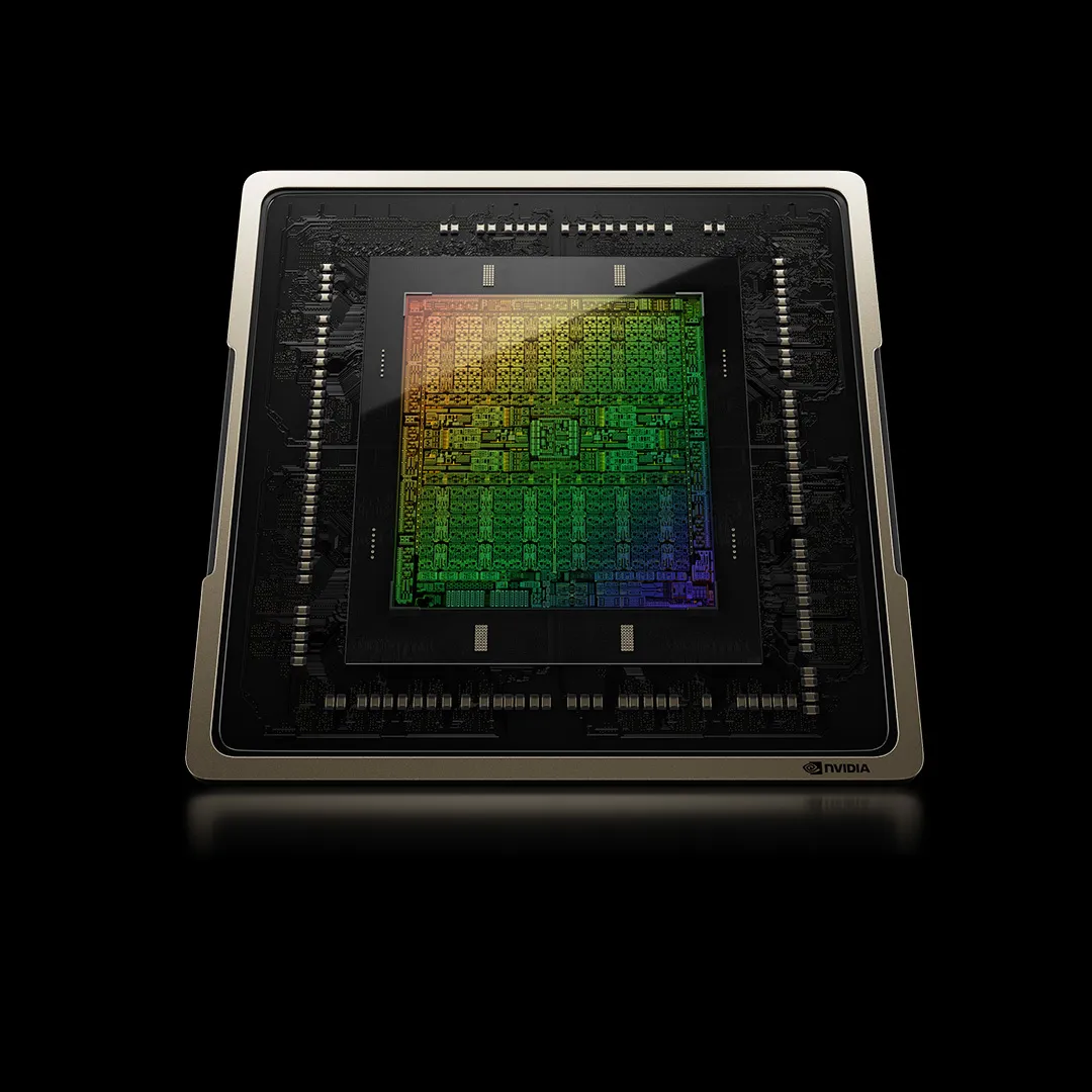 NVIDIA Ada Lovelace GPU die shot showing the advanced chip architecture