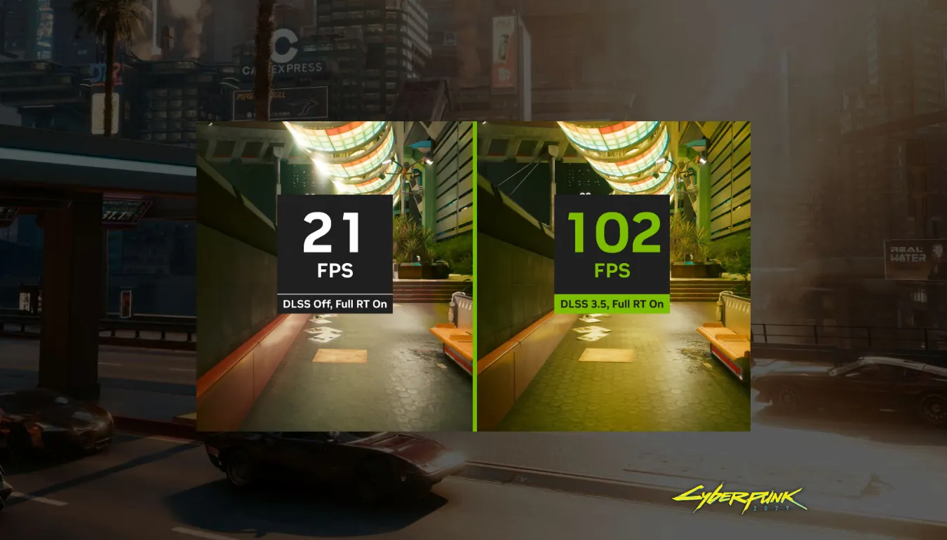DLSS 3 AI rendering technology increasing frame rates and image quality