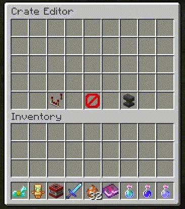 Advanced crate reward animation showing item selection in Minecraft GUI
