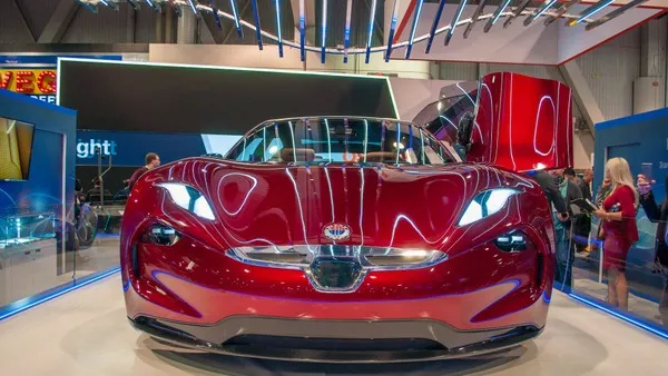 Fisker EMotion rear three-quarter angle emphasizing luxury sedan styling