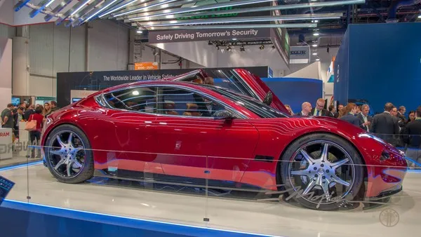 Fisker EMotion close-up of wheel and tire combination
