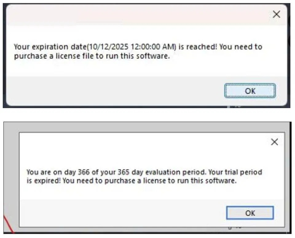 Revit closing immediately after launch due to trial expiration error message