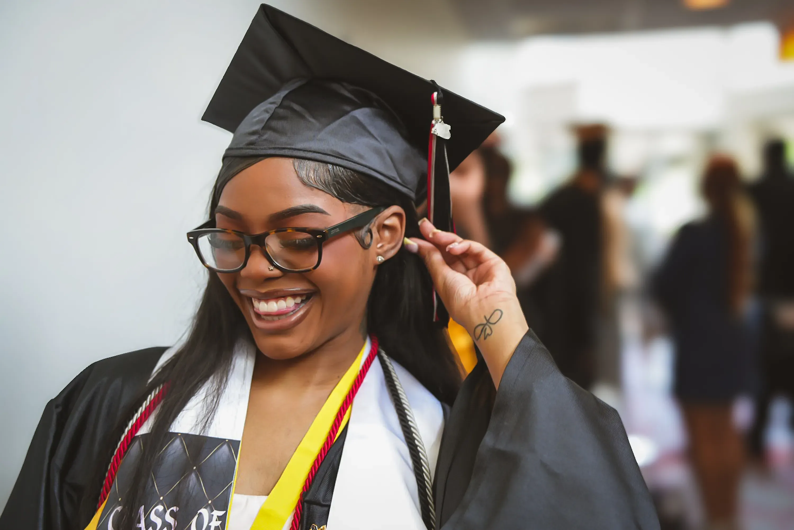 Students prepared for graduation and postsecondary pathways through Excel Academy's comprehensive support