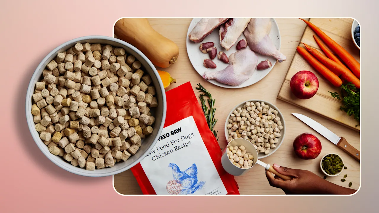 Raw raw foods and raw bones for dogs providing protein and nutrients