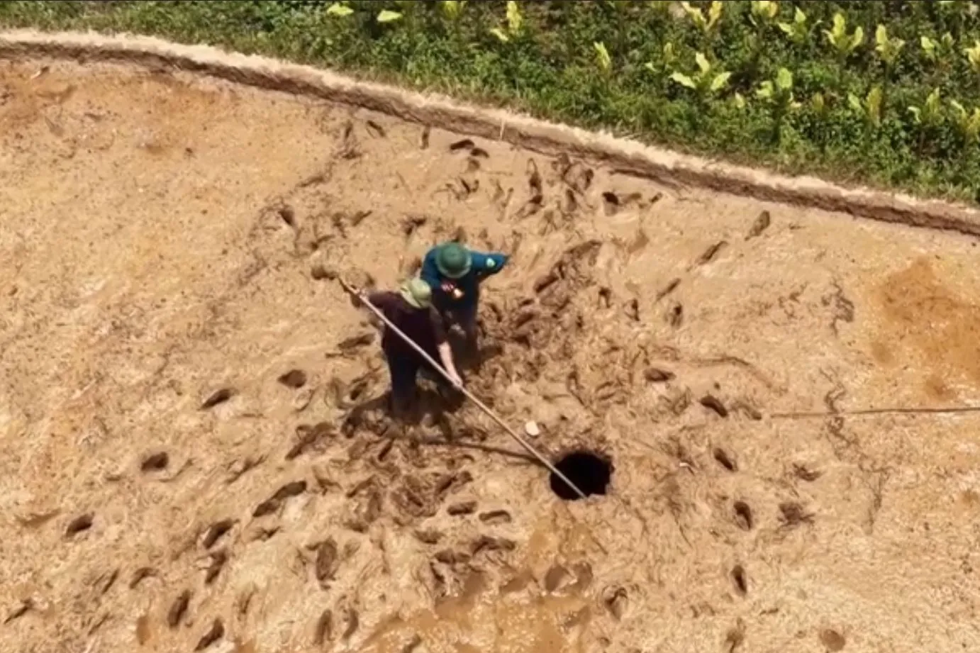 Unexpected sinkhole appears in Cao Bang field