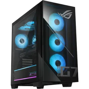 ASUS ROG GM700 gaming desktop with AMD Ryzen 7 9800X3D and AMD Radeon RX 9070 XT GPU