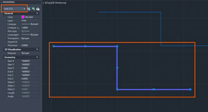 Properties dialog showing more lines than visible due to overlapping