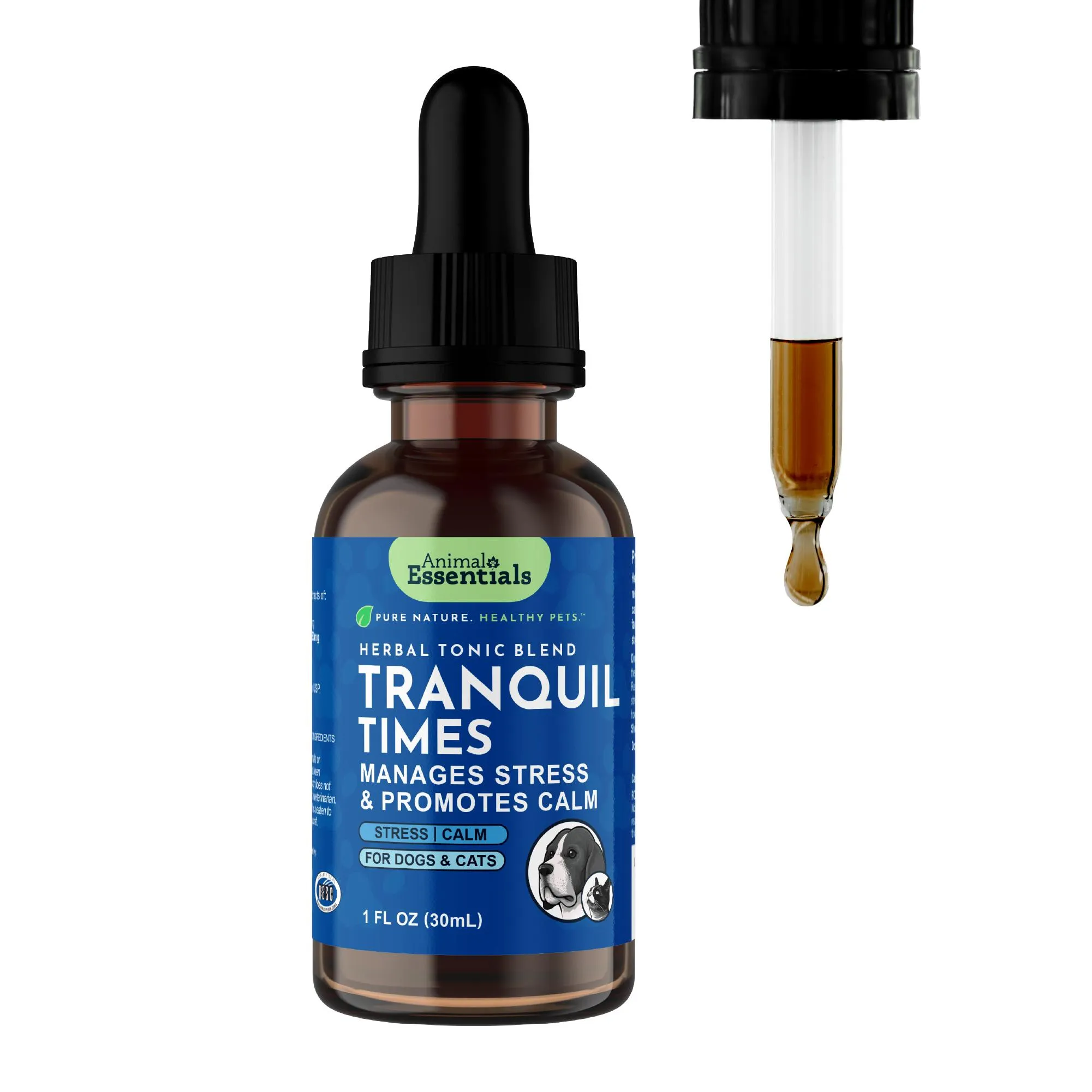 Herbal tonic for anxiety relief in pets