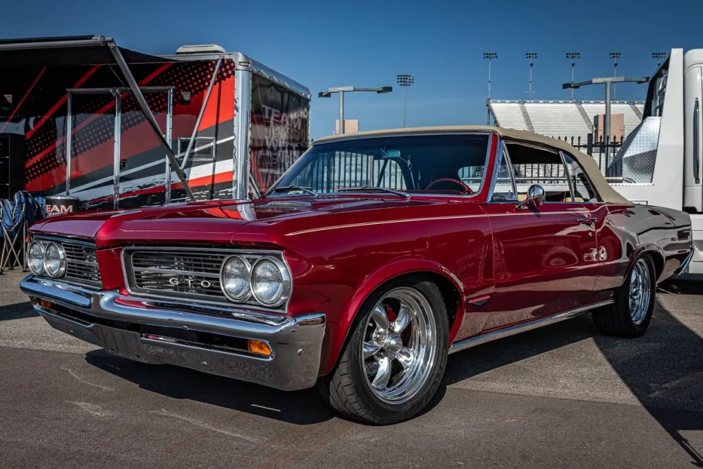 1964 Pontiac GTO classic muscle car in showroom condition