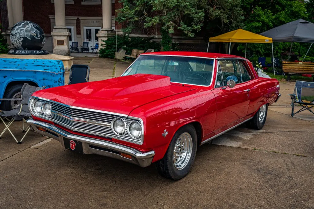 1965 Chevrolet Chevelle SS 396 driving on open road
