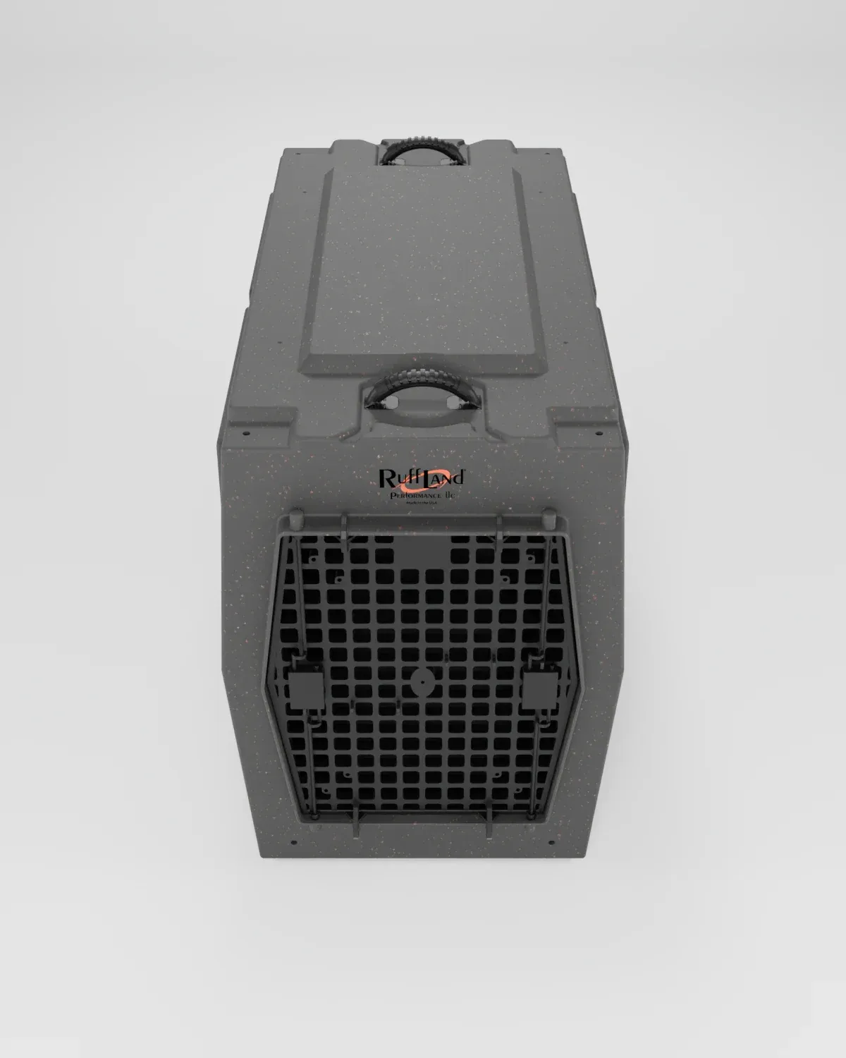 Top-angle view of the RuffLand® X-Large Dog Kennel, showcasing its compact yet spacious design