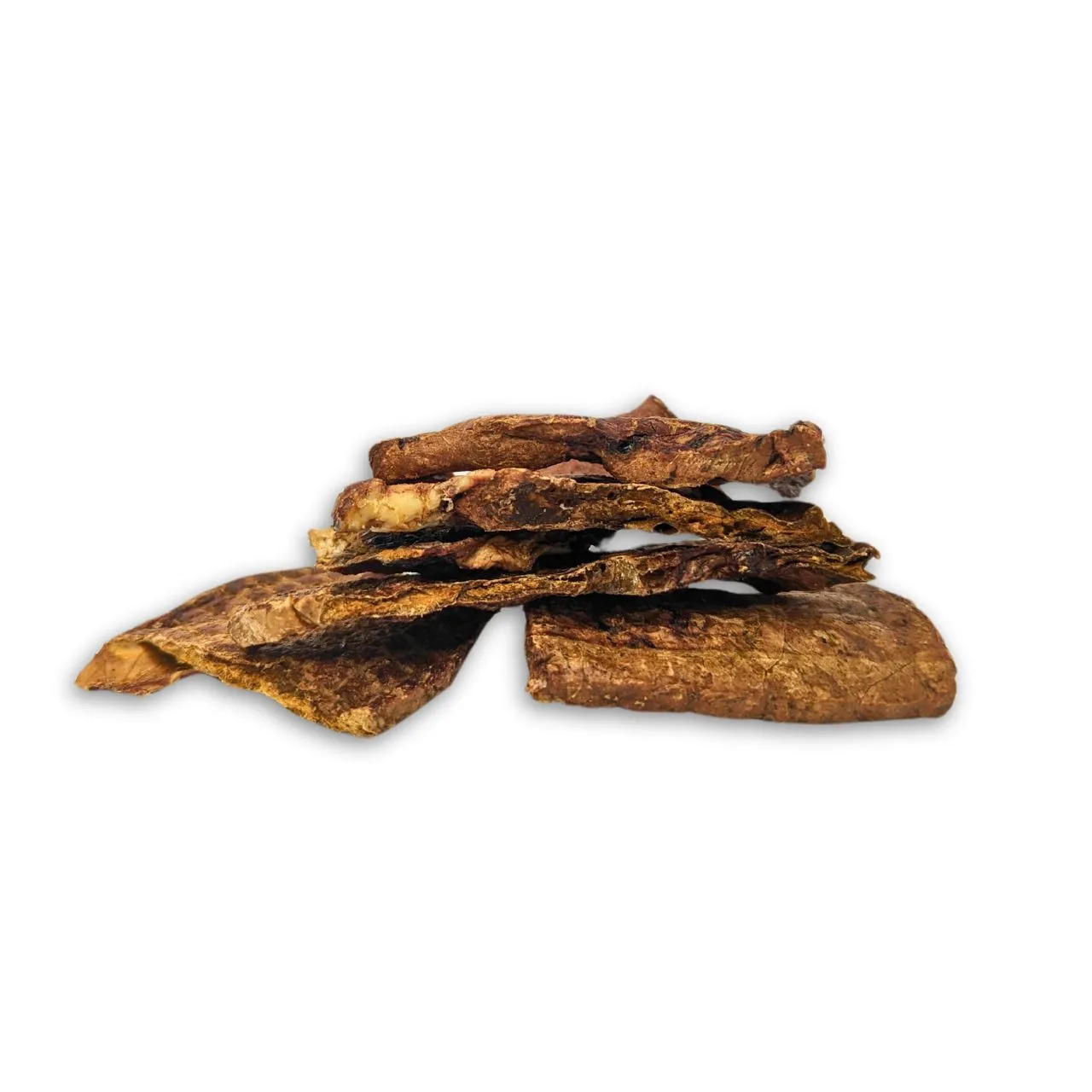 Dehydrated lamb lung dog treat with crunchy texture made from natural Australian meat sources
